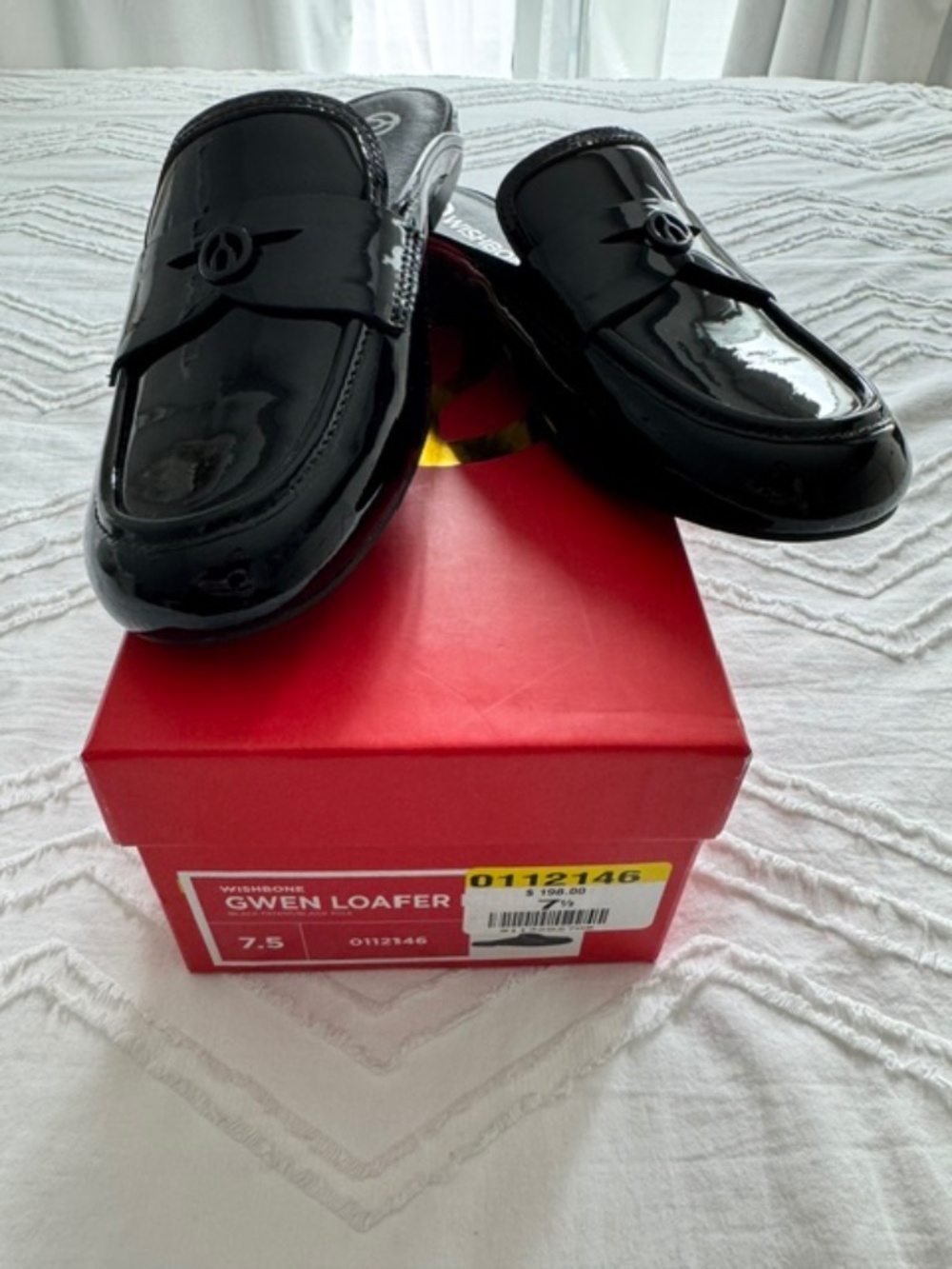 WISHBONE GWEN LOAFER MULE - BLACK - 7.5